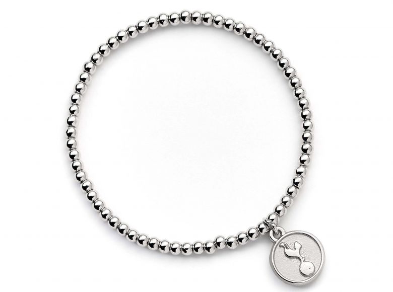 Spurs Football Club Silver Tone Ballbead Bracelet
