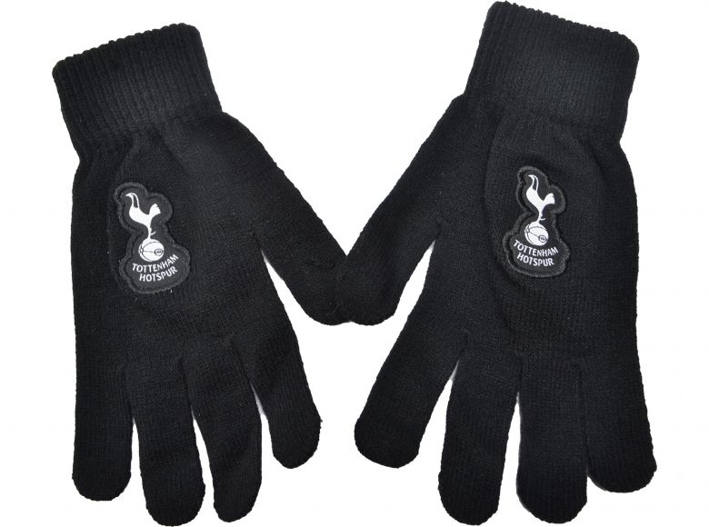 Spurs Knitted Gloves Black