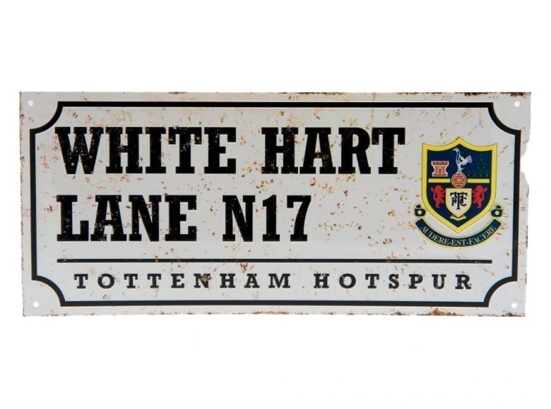 Spurs Nostalgia Metal Street Sign