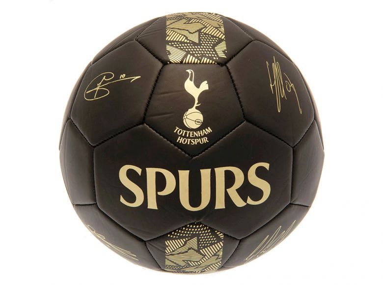 Spurs Phantom Signature Ball Black Gold Size 5