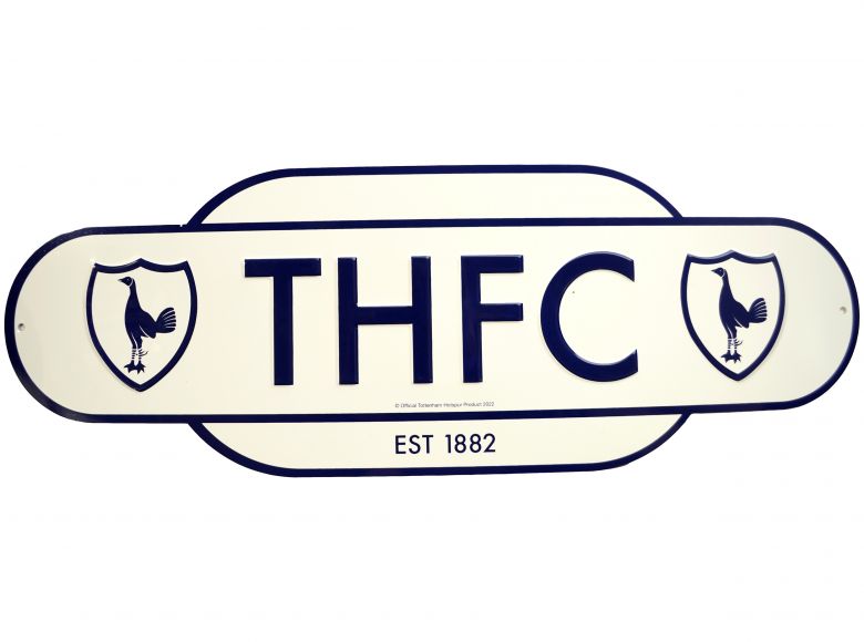 Spurs Retro Years Metal Street Sign