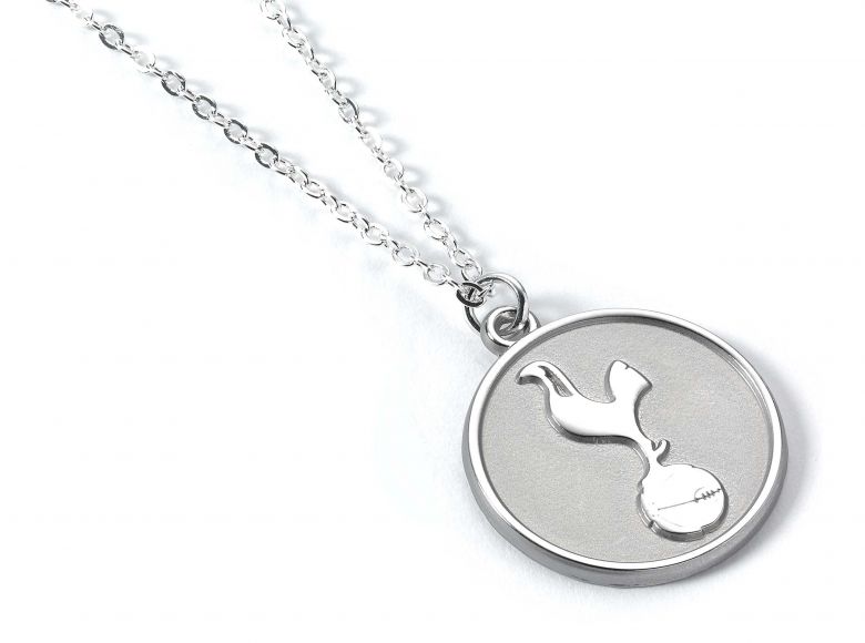 Spurs Silver Tone Disc Necklace