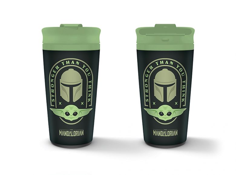 Star Wars The Mandalorian Stronger Than You Think Metal Travel Mug