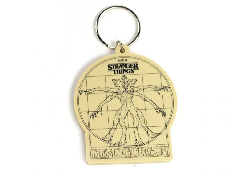 Stranger Things Vitruvian Demogorgon Rubber Keyring