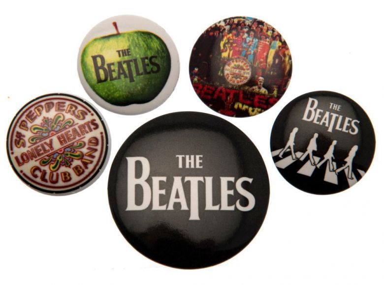 The Beatles Badge Pack White