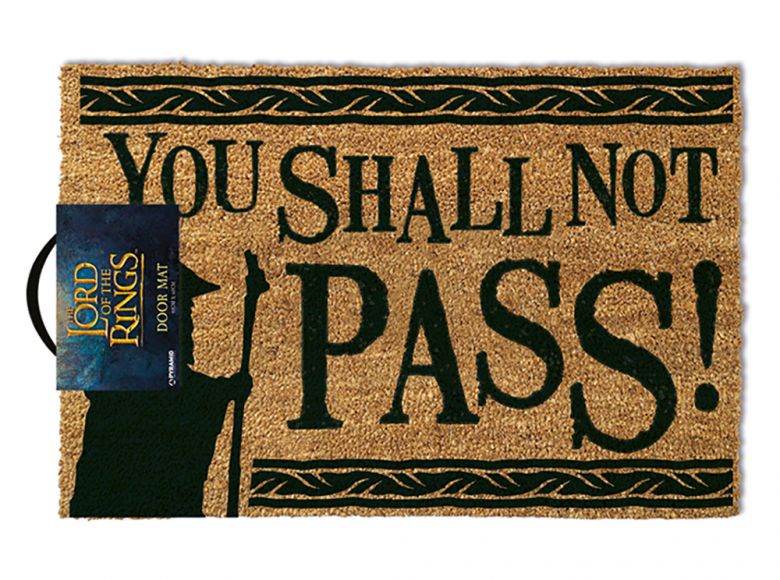 Lord of the Rings You Shall Not Pass Doormat