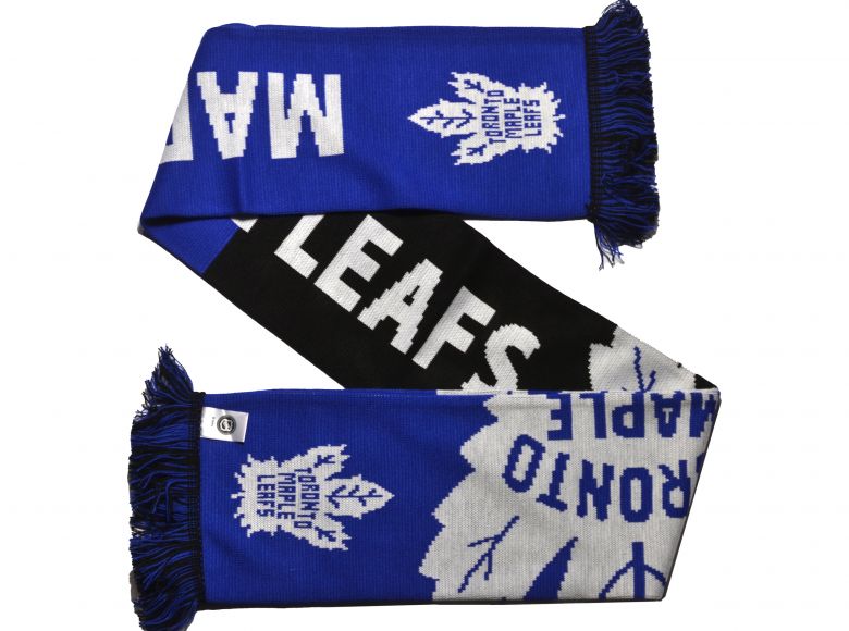 Toronto Maple Leafs 2020 Word Mark Big Logo NHL Scarf Blue Black White