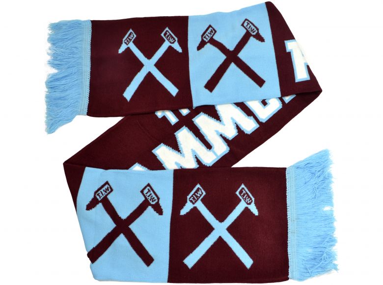 West Ham Hammers Jacquard Scarf