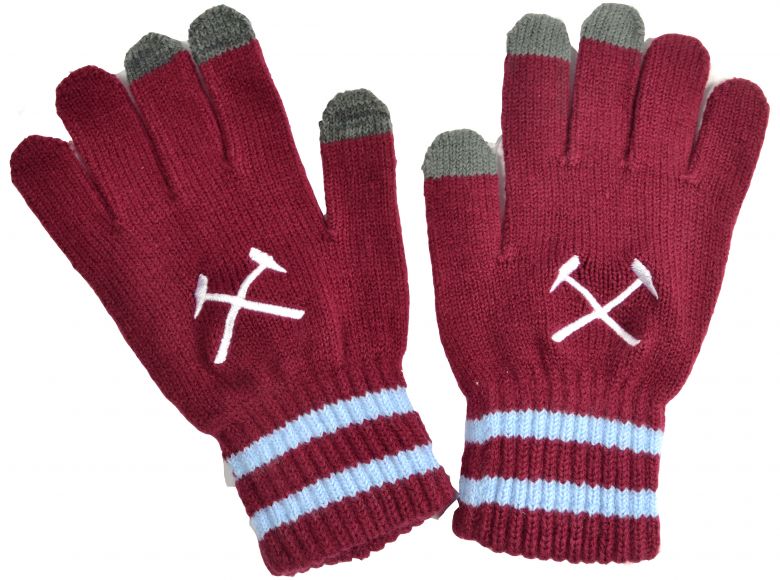 West Ham United Player Touch Knitted Gloves