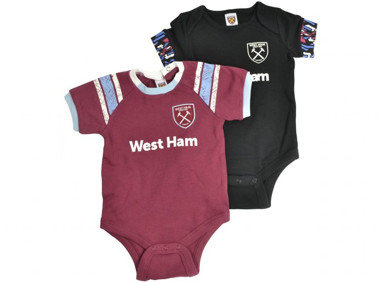 West Ham Two Pack Body Suit WH2201