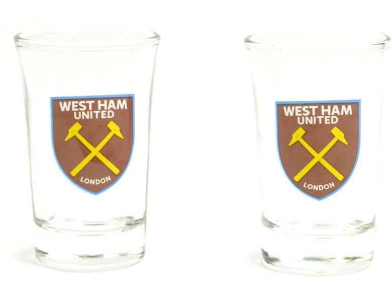 West Ham Two Pack Shot Glasses