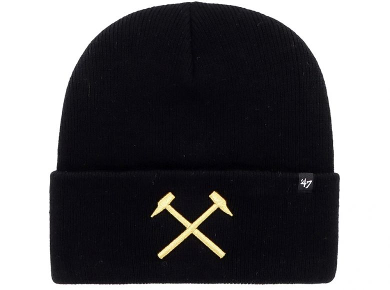 West Ham United FC 47 Brand Haymaker Cuff Beanie Black