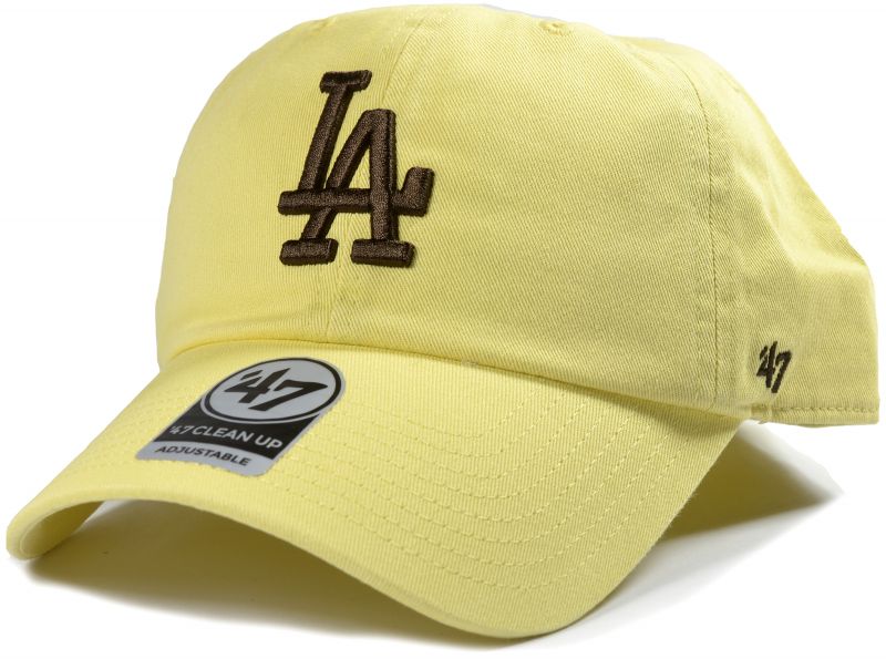47 Brand MLB Los Angeles Dodgers Clean Up Cap Butter