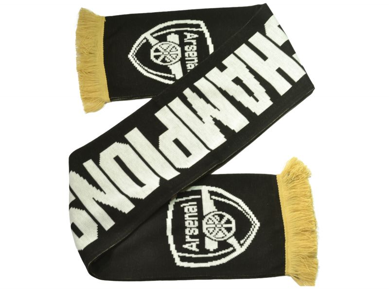 Arsenal Champions 25 26 Scarf Black