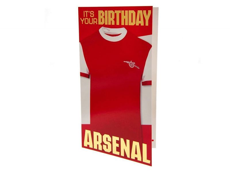 Arsenal Crest Its Your Birthday Shirt Card