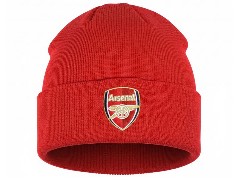 Arsenal Kids Turn Up Cuff Crest Knit Red