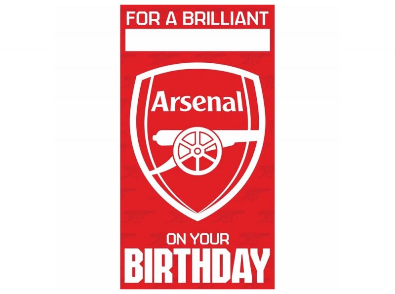 Arsenal For A Brilliant On Your Personalised Birthday Card