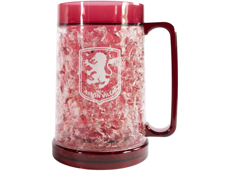 Aston Villa Clear Coloured Freezer Tankard