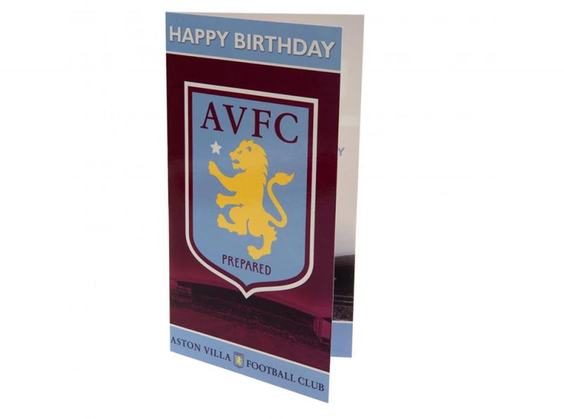 Aston Villa Crest Birthday Card