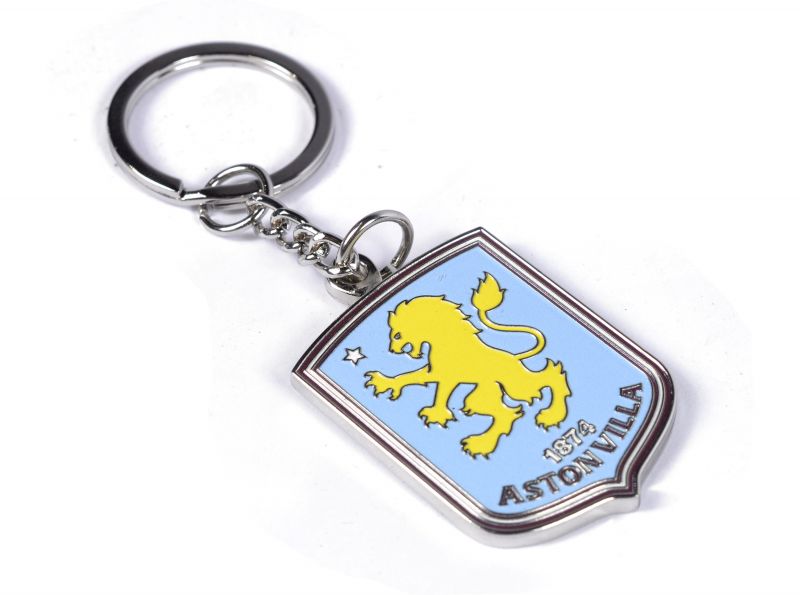 Aston Villa FC Crest Name and Year Keyring