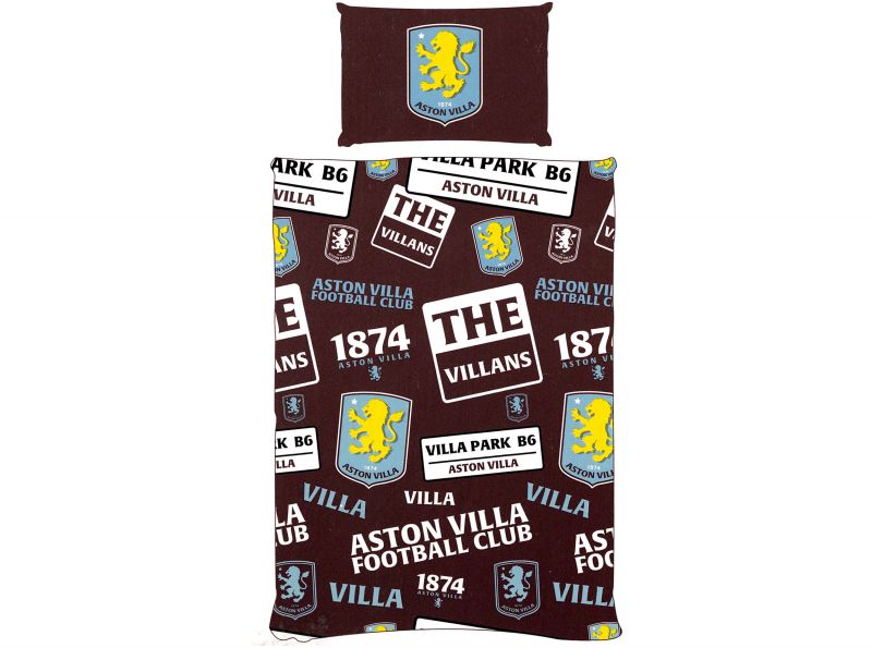 Aston Villa FC Patch Single Duvet