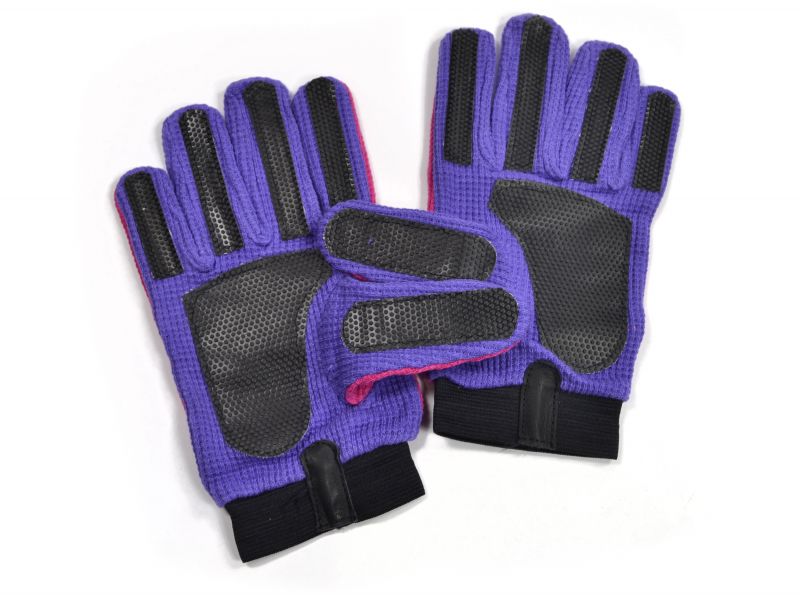 BB Sports Cotton Mesh Goal Keeper Gloves Mens Pink Purple