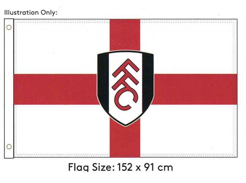 Fulham International Flag White
