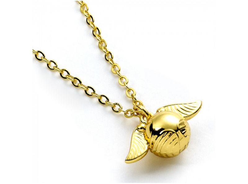 Harry Potter Cute Charm Golden Snitch Necklace
