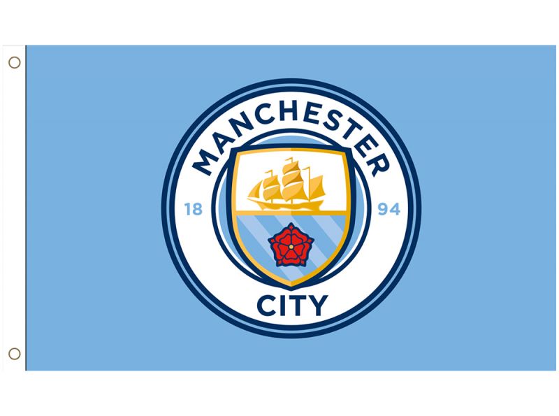 Man City Core Crest Flag 5 x 3