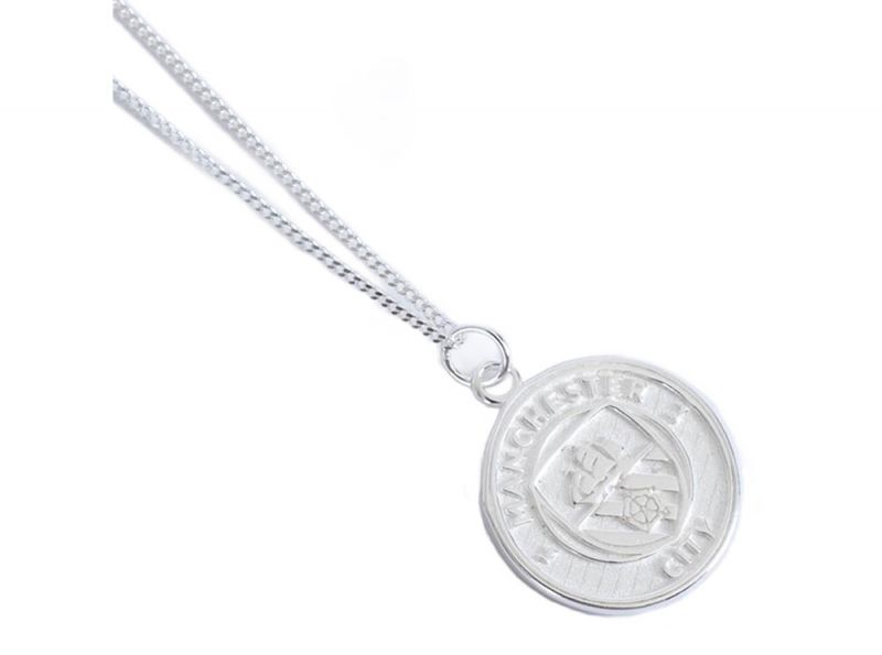 Man City Sterling Silver Pendant and Chain