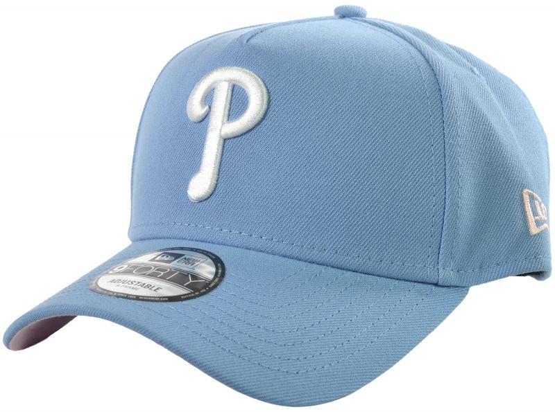 New Era Philadelphia Phillies MLB 9FORTY Snapback Cap Sky Blue Pink