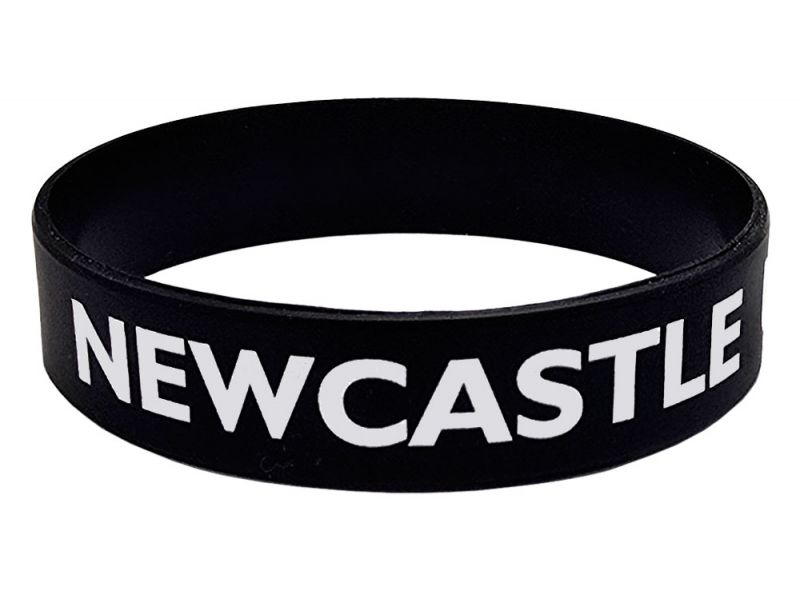 Newcaste Black Silicone Wristband