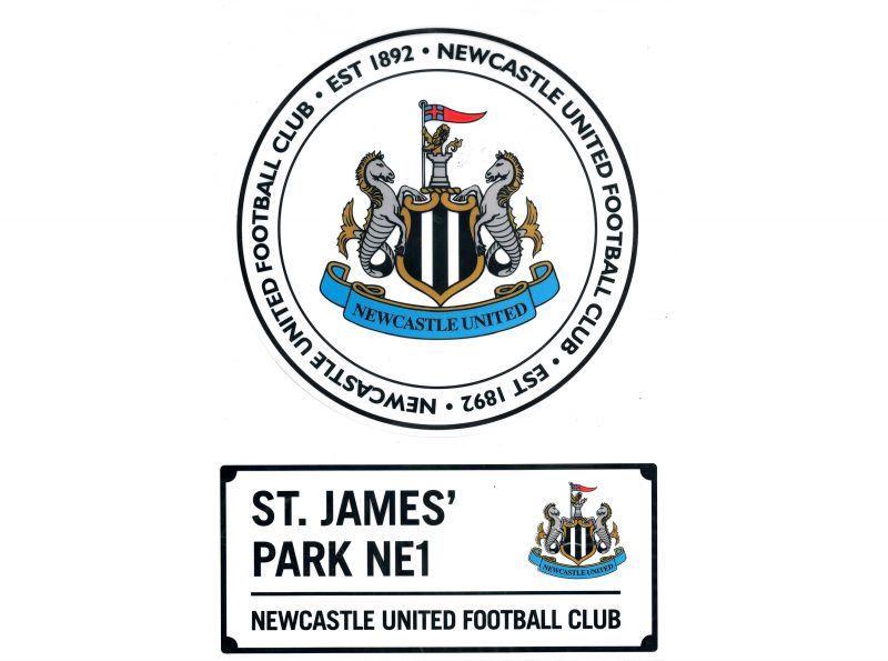 Newcastle United 2 Pack Car Decal Set