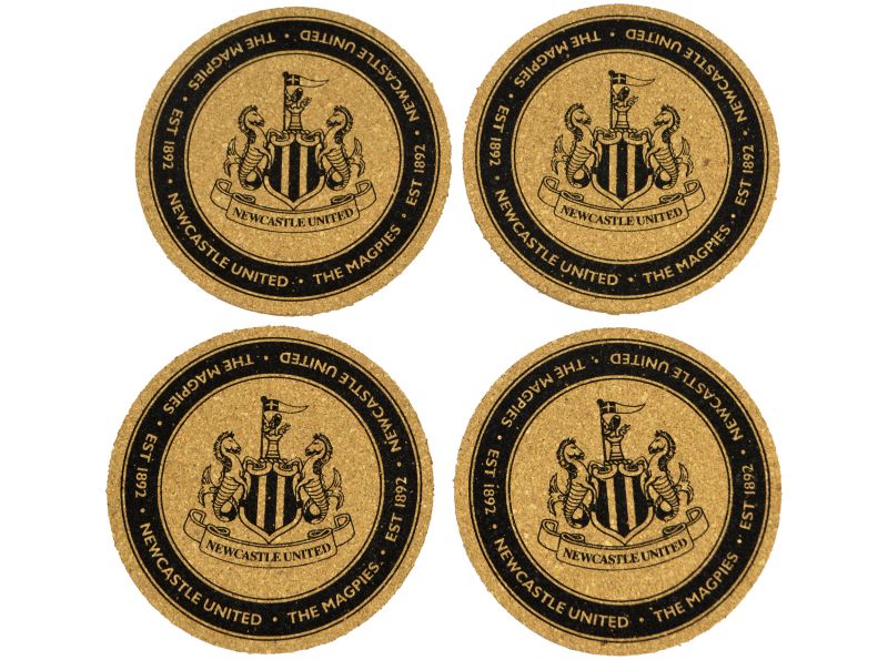 Newcastle United Four Pack Cork Coaster Set