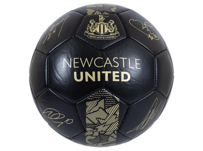 Newcastle United Phantom Black Gold Football Size 5