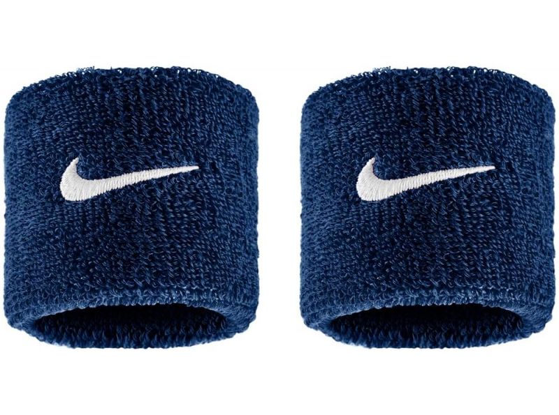 Nike Classic Swoosh Wristbands College Navy White