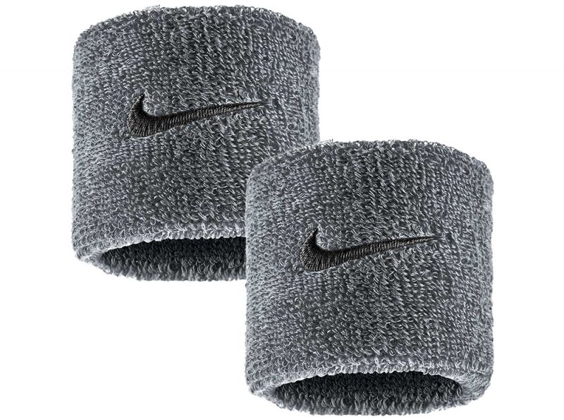 Nike Swoosh Classic Small Wristbands Grey Black
