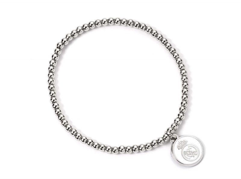 Real Madrid Football Club Silver Tone Ballbead Bracelet