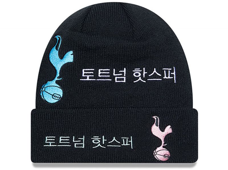Spurs New Era Korea Black Cuff Knit Beanie Hat