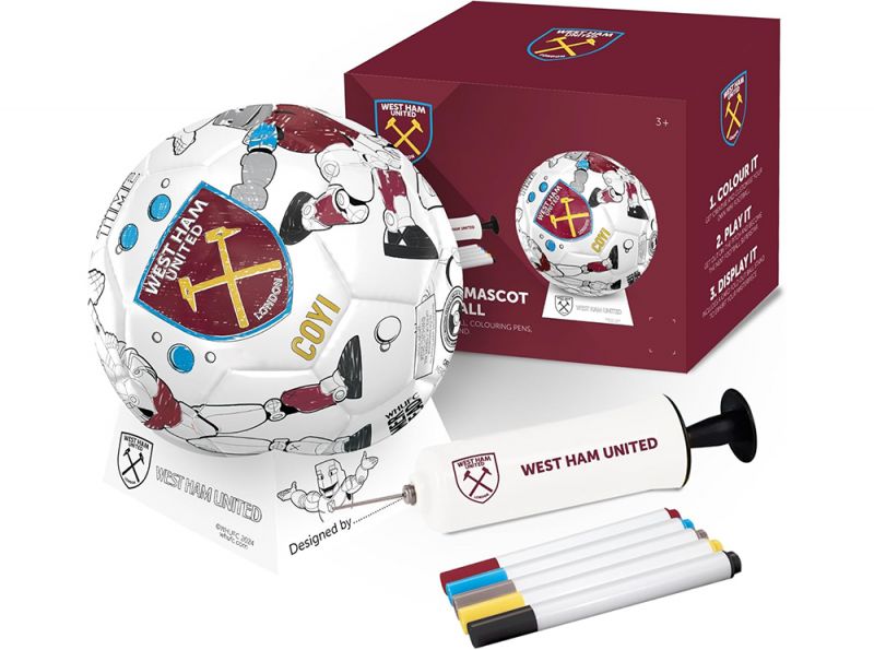 West Ham Colour In Mini Football Set Size 2