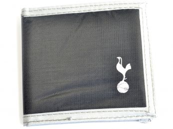 Spurs Multi Pocket Black Canvas Crest Wallet