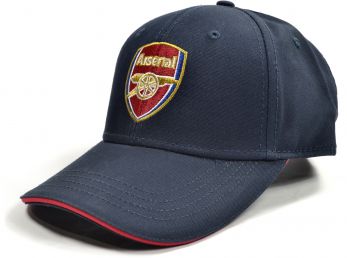 Arsenal Crest Sandwich Peak Baseball Cap Navy