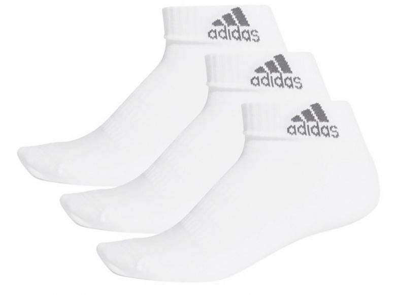Adidas Cushioned Ankle Socks White Three Pack