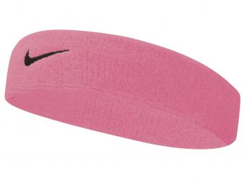 Nike Swoosh Headband Pink Gaze / Oil Grey