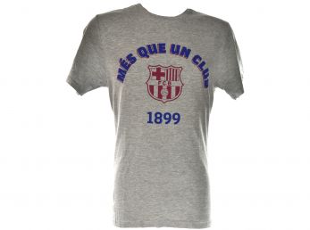 Barcelona Mes Que Un Club T Shirt Grey