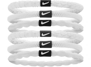 Nike Flex Hair Tie 6 Pack White / White / (Black)