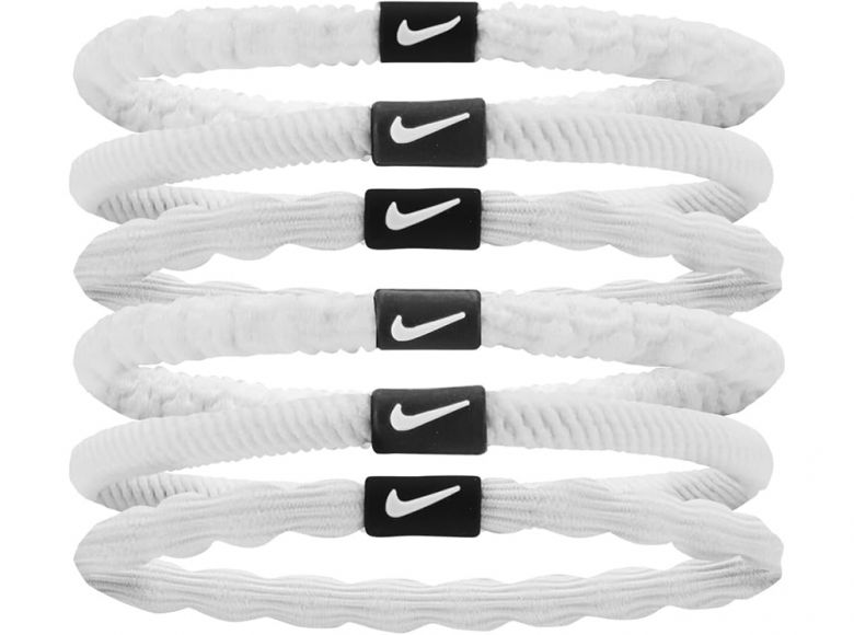 Nike Flex Hair Tie 6 Pack White White Black