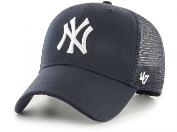 47 Brand NY Yankees Branson Trucker Snapback Cap Navy White