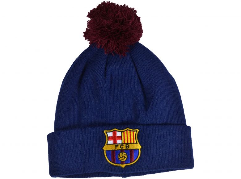 FC Barcelona Knitted Bobble Navy
