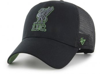 Liverpool 47 Brand Branson Mesh Baseball Cap Snapback Black Green